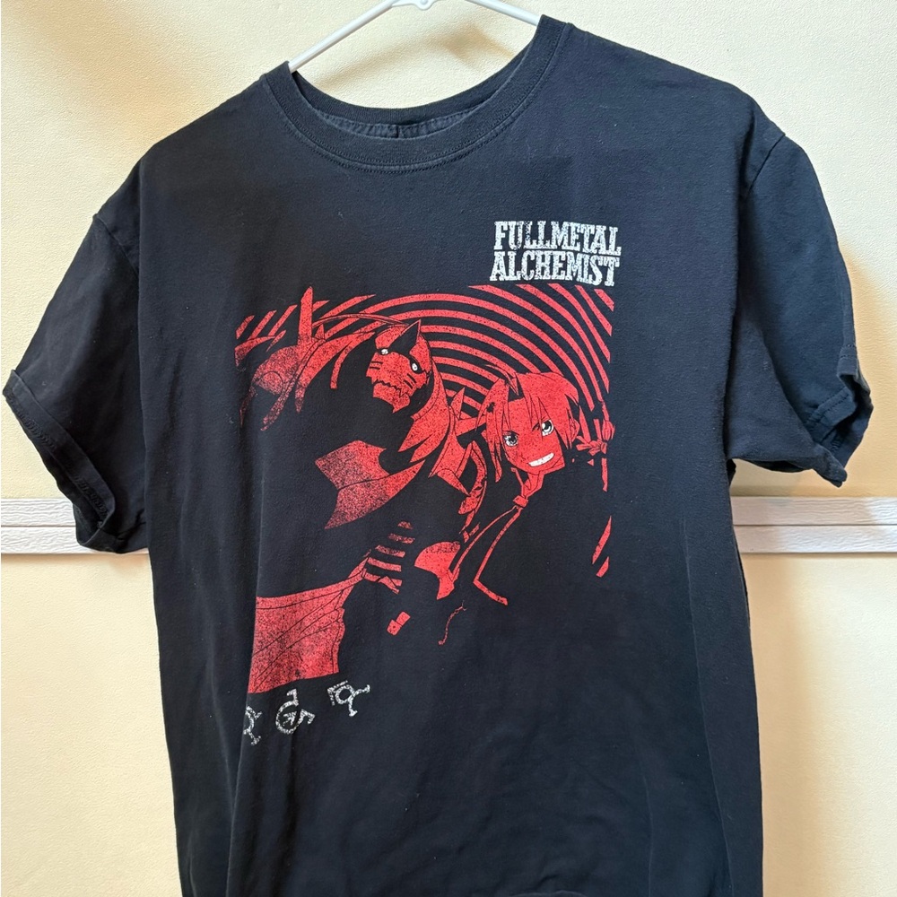Fullmetal Alchemist Black and Red Graphic Tee